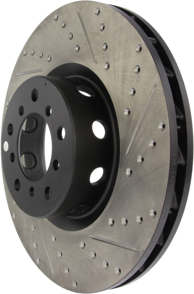 StopTech Sport slotted & drilled front rotor 345x32mm, Left BACKORDERED