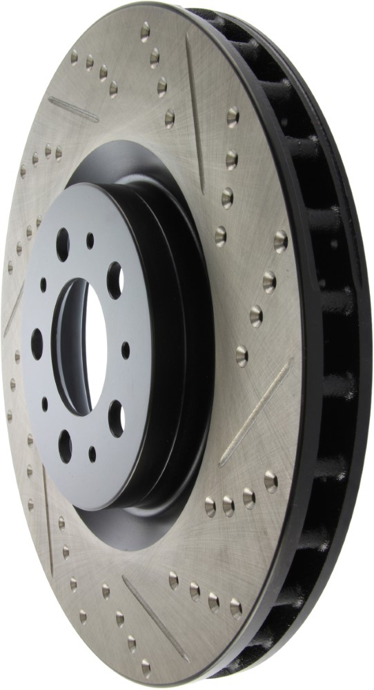 StopTech Sport slotted & drilled front rotor 330x32mm, Left