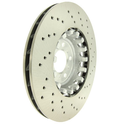 Centric OEM-style floating and cross-drilled front rotor 380x30mm - Right