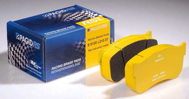 Pagid RSL1 Yellow Endurance Race Pads -  race caliper (D1247) [1 box required] 18mm thick